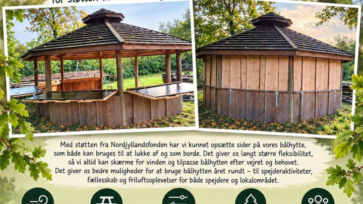 Tak til Nordjyllandsfond for støtte til vores bålhytte