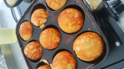 Æbleskiver på kræmmermarkedet